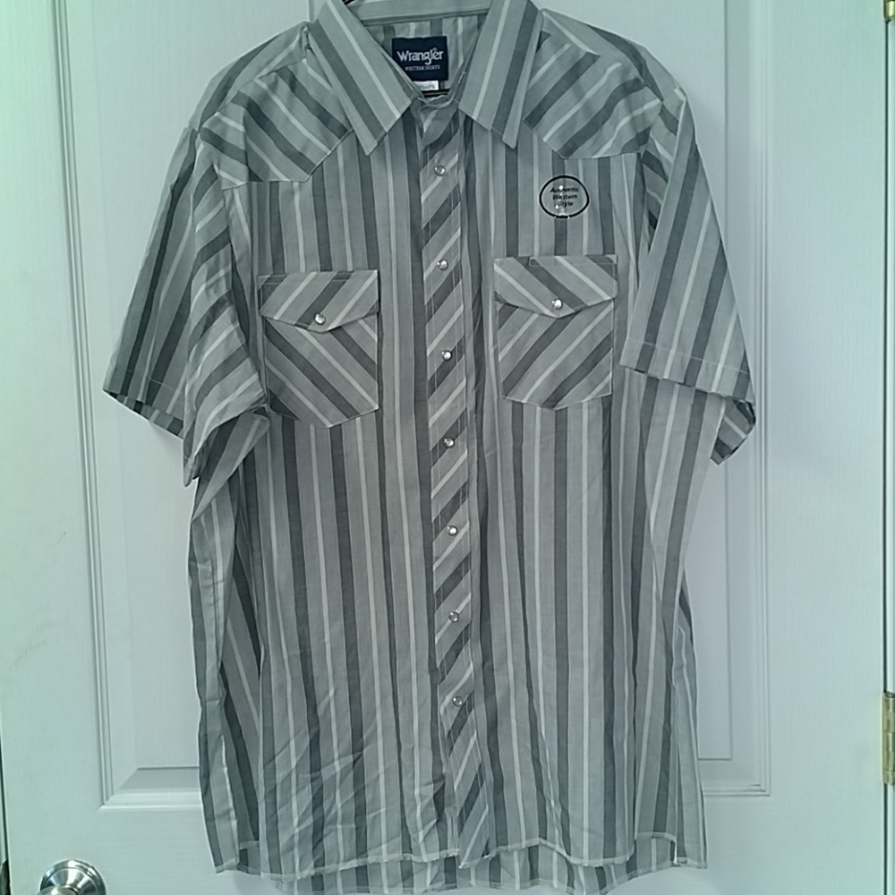 Men's Wrangler Western shirt with pearl snap butto